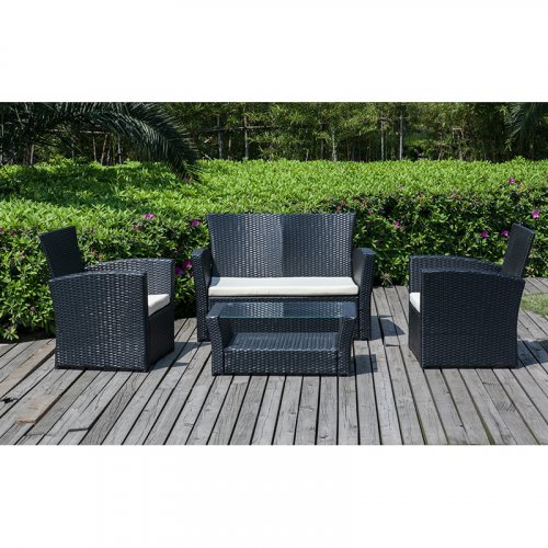 PE rattan table and chair 15030