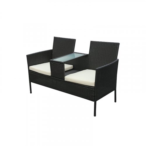 PE rattan table and chair 15057