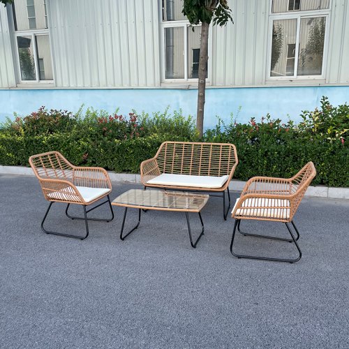 PE rattan table and chair 18019