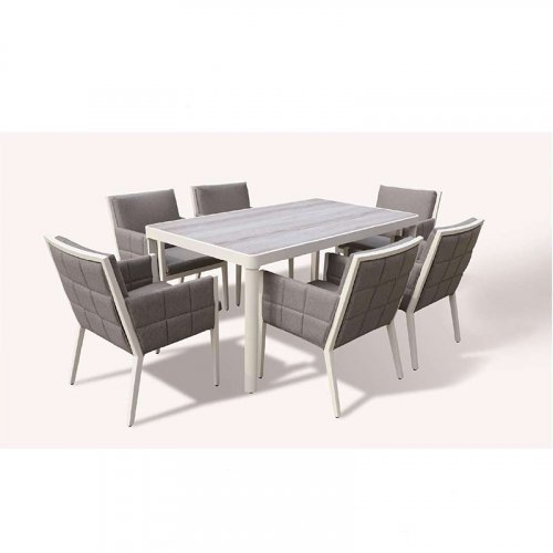 PE rattan table and chair passau